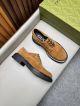 Gucci Man Brown Calfskin Business Leather Shoes 042877 (2)_th.jpg